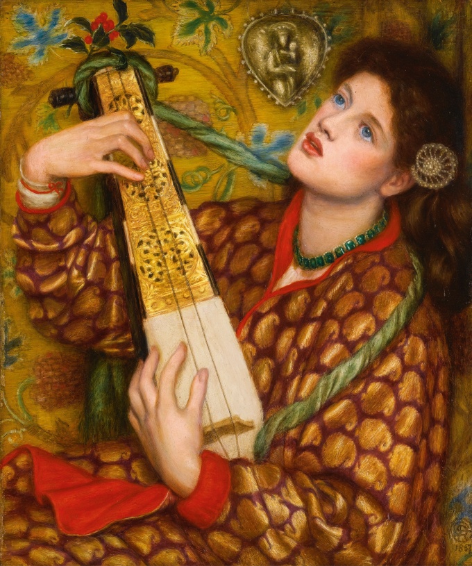 Dante Gabriel Rossetti, 'A Christmas Carol', 1867. Oil on panel. Sold at Sotheby's in December 2013 for £4,562,500.