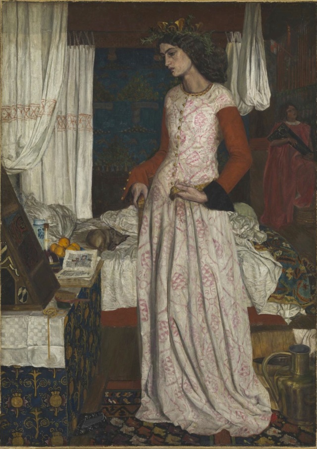 William Morris, La Belle Iseult, 1857-8. Oil on canvas, 71.8 50.2 cm. Tate.