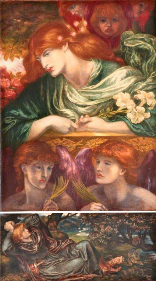 Dante Gabriel Rossetti, 'The Blessed Damozel', 1871-9. Oil on canvas, 111 x 82.7 cm. Lady Lever Art Gallery, Liverpool.